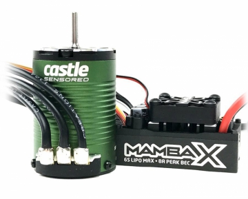 Mamba X SCT ESC Combo with 1410-3800KV Sensored Motor in the group Brands / C / Castle Creations / ESC & Combo Car 1/8-1/5 at Minicars Hobby Distribution AB (CC010-0161-00)