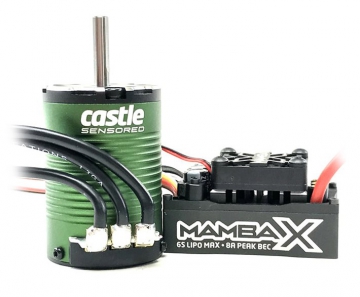 Mamba X SCT ESC Combo w 1410-3800KV 5mm Sensored Motor in the group Brands / C / Castle Creations / ESC & Combo Car 1/8-1/5 at Minicars Hobby Distribution AB (CC010-0161-01)