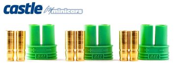 Polarized Bullet Conn. Female 4mm 3 set in the group Brands / C / Castle Creations / Cables & Connectors at Minicars Hobby Distribution AB (CC011-0076-00)