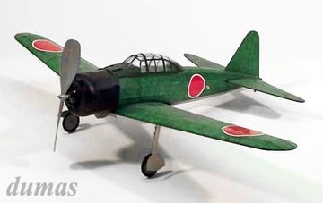 A6M3 Zero 445mm Wood Kit in the group Brands / D / Dumas / Air Models at Minicars Hobby Distribution AB (DU0212)