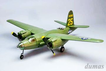B-26 Marauder 762mm Wood Kit# in der Gruppe Hersteller / D / Dumas / Air Models bei Minicars Hobby Distribution AB (DU0323)