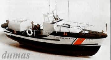 US Coast Guard Lifeboat 838mm Trbyggsats i gruppen Fabrikat / D / Dumas / Btmodeller hos Minicars Hobby Distribution AB (DU1203)