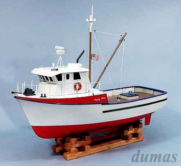 The Jolly Jay Fishing Trawler 610mm Trbyggsats# i gruppen Fabrikat / D / Dumas / Btmodeller hos Minicars Hobby Distribution AB (DU1231)