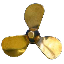 Brass Prop 3-Blade Left  1.5 dia in the group Brands / D / Dumas / Boat Propellers at Minicars Hobby Distribution AB (DU3117)