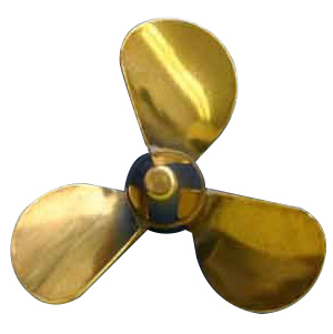 Brass Prop 3-Blade Right 1.5'' dia in the group Brands / D / Dumas / Boat Propellers at Minicars Hobby Distribution AB (DU3118)