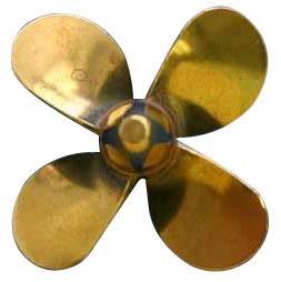 Brass Prop 4-Blade Right 1.5'' dia in the group Brands / D / Dumas / Boat Propellers at Minicars Hobby Distribution AB (DU3123)
