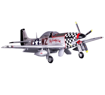 P-51D V8 PNP Big Beautiful Doll 1440mm DISC. in the group Brands / F / FMS / Models at Minicars Hobby Distribution AB (FMS008V8BB)