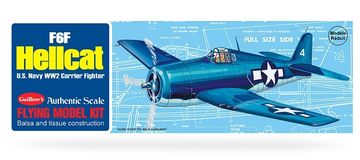 Grumman F6F Hellcat model kit in the group Brands / G / Guillows / Wooden Models at Minicars Hobby Distribution AB (GU0503)