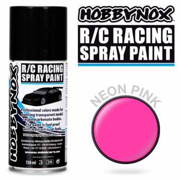 Neon Rosa R/C Racing Spray Frg 150 ml i gruppen Fabrikat / H / Hobbynox / Sprayfrger RC Bil hos Minicars Hobby Distribution AB (HN1405)