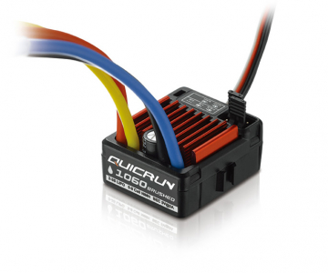 QuicRun WP 1060 ESC 60A (Brushed) 2-3S Car 1/10 in the group Brands / H / Hobbywing / ESC at Minicars Hobby Distribution AB (HW30120201)