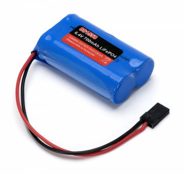 Batteri 6,4volt 700mAh LiFe DF/65/95 i gruppen Tillbehr & Delar / Batterier & Tillb. / Li-Fe/Li-Ion/Pb hos Minicars Hobby Distribution AB (JW881558)