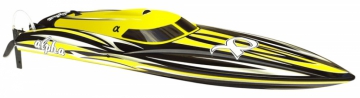 Alpha 1000mm Brushless V-Boat ARTR Yellow in the group Models R/C / Boats at Minicars Hobby Distribution AB (JW8901Y)