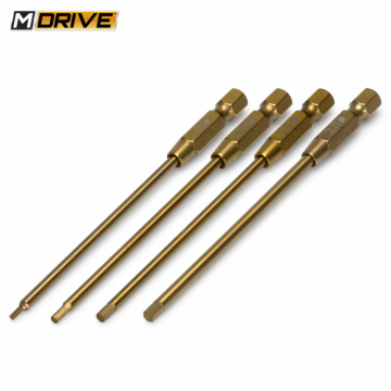 Power Tool Bits Straight Hex Set 1.5, 2, 2.5, 3mm in the group Brands / M / M-Drive / Electric Tools w/ Accessories at Minicars Hobby Distribution AB (MD10000)