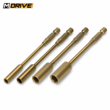 Power Tool Bits Nut Driver Set 4, 5.5, 7 & 8mm in the group Brands / M / M-Drive / Electric Tools w/ Accessories at Minicars Hobby Distribution AB (MD10100)