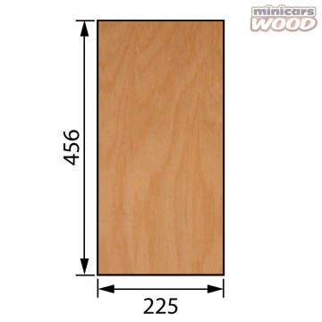 Aircraft Birch Plywood 0.5 x 225 x 456 mm 3-ply in the group Brands / M / Minicars Wood / Plywood Sheet at Minicars Hobby Distribution AB (MW1-05-225-456)