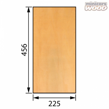 Basswood Plywood 2.5 x 225 x 456 mm 3-ply in the group Brands / M / Minicars Wood / Plywood Sheet at Minicars Hobby Distribution AB (MW2-25-225-456)