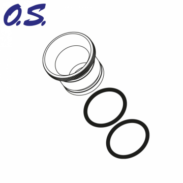 Frgasarinsats 8mm (Rd) med O-Ring i gruppen Fabrikat / O / O.S.Engine / Tillbehr hos Minicars Hobby Distribution AB (OS71533000)