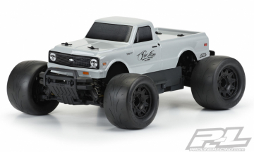 1972 Chevy C-10 Truck Body Tough-Color (Stone Gray) for Stampede in the group Brands / P / Pro-Line / Bodies Truck at Minicars Hobby Distribution AB (PL3251-14)