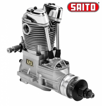 FA-125A 20,5cc 4-stroke Nitro Engine in the group Brands / S / Saito / Nitro Engines at Minicars Hobby Distribution AB (SAFA-125A)