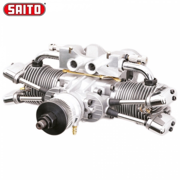 FA-182TD 30cc Twin 4-stroke Metanolengine in the group Brands / S / Saito / Nitro Engines at Minicars Hobby Distribution AB (SAFA-182TD)