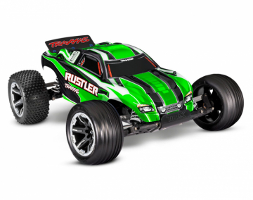 Rustler 2WD 1/10 RTR TQ Green USB - With Battery/Charger in the group Brands / T / Traxxas / Models at Minicars Hobby Distribution AB (TRX37054-8-GRN)