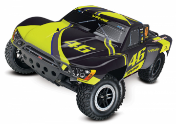 Slash 2WD 1/10 TQ RTR VR46 med Batteri & Laddare UTGTT i gruppen Fabrikat / T / Traxxas / Modeller hos Minicars Hobby Distribution AB (TRX58034-1VR)