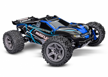 Rustler 4x4 BL-2s 1/10 RTR TQ Blue in the group Brands / T / Traxxas / Models at Minicars Hobby Distribution AB (TRX67164-4-BLUE)