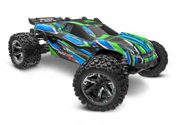 Rustler 4x4 VXL 1/10 RTR TQi TSM HD Green w/o Battery & Charger in the group Brands / T / Traxxas / Models at Minicars Hobby Distribution AB (TRX67376-4-GRN)