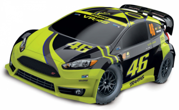 Ford Fiesta ST VR46 Rally 1/10 4WD RTR TQ w. Batt & Charger* in the group Models R/C / Cars / 1/10 Buggy/Truck/SC Electric at Minicars Hobby Distribution AB (TRX74064-1)