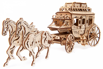 Ugears Stagecoach in the group Build Hobby / Wood & Metal Models / Wooden Model Mechanical at Minicars Hobby Distribution AB (UG70045)