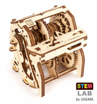 Ugears Gearbox STEM LAB in the group Build Hobby / Wood & Metal Models / Wooden Model Mechanical at Minicars Hobby Distribution AB (UG70131)