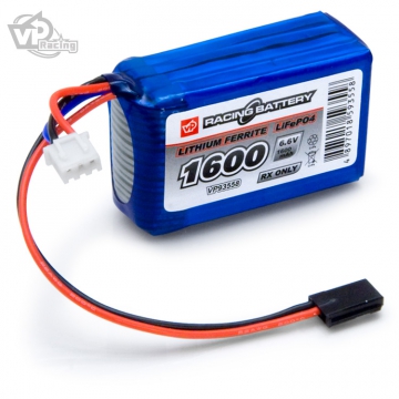 Receiver Battery Li-Fe 6,6V 1600mAh Cube in the group Accessories & Parts / Batteries & Accessories at Minicars Hobby Distribution AB (VP93558)