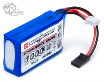 Receiver Battery Li-Fe 6,6V 1000mAh Cube in the group Accessories & Parts / Batteries & Accessories at Minicars Hobby Distribution AB (VP93572)