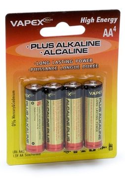 Plus Alkaline batteries AA (4) in the group Brands / V/W / Vapex / Consumer Batteries at Minicars Hobby Distribution AB (VPLUS4AA)