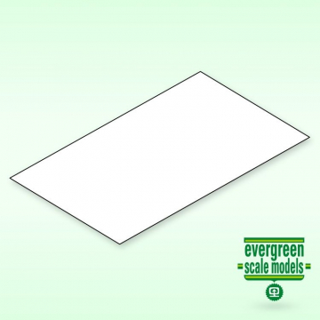 8x21 Plain White Sheets 0.38mm (6) in der Gruppe Hersteller / E / Evergreen / Plain Panels (Std) bei Minicars Hobby Distribution AB (159102)