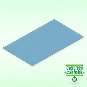 Blue Transparent Sheet 0.25x150x300 mm (2) in der Gruppe Baumaterialien / Materialien bei Minicars Hobby Distribution AB (159902)