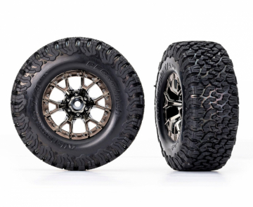 Tires & Wheels BFGoodrich All-Terrain T/A 2.2/3.0'' 2WD Front(2) in the group Brands / T / Traxxas / Tires & Wheels at Minicars Hobby Distribution AB (4210186-BLKCR)