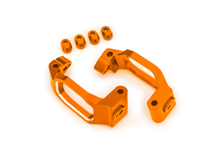Styrspindelhållare Alu Orange (Par)