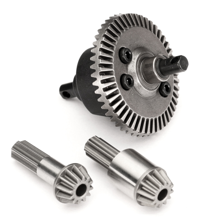 Differential Complete Front/Rear with Pinion Gears Mini Maxx/XRT