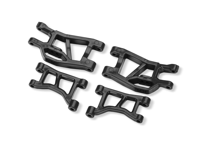 Suspension Arms Front Set Black Mini Slash