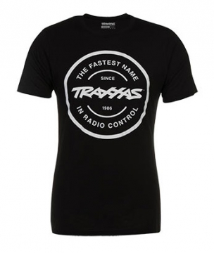 T-shirt Svart Rund Traxxas-logga L i gruppen vrigt / Reklam & Marknad hos Minicars Hobby Distribution AB (421360-L)