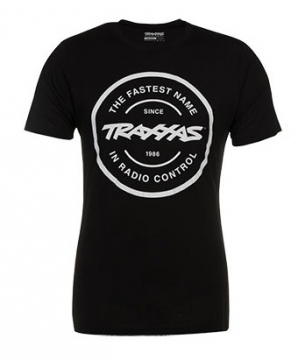 T-shirt Svart Rund Traxxas-logga S i gruppen Fabrikat / T / Traxxas / Reklamartiklar hos Minicars Hobby Distribution AB (421360-S)