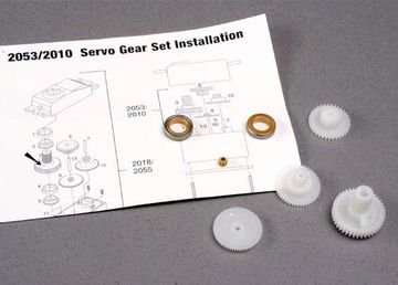Gear Set Servo 2018 in the group Accessories & Parts / Servos at Minicars Hobby Distribution AB (422010)