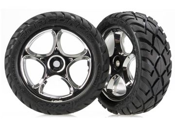 Tires & Wheels Anaconda/Tracer Chrome 2.2 2WD Front (2) in the group Brands / T / Traxxas / Tires & Wheels at Minicars Hobby Distribution AB (422479R)