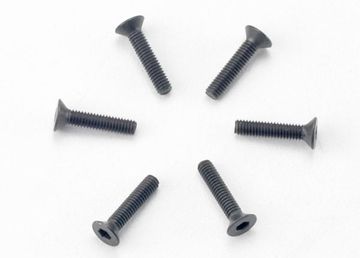 Screws M2.5x12mm Countersunk Hex Socket (6) in the group Brands / T / Traxxas / Hardware at Minicars Hobby Distribution AB (422526)