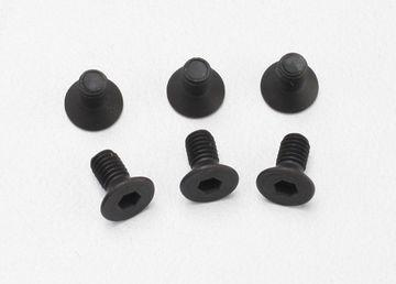 Screws M3x6mm Countersunk Hex Socket (6) in der Gruppe Hersteller / T / Traxxas / Hardware bei Minicars Hobby Distribution AB (422534)