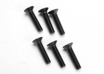 Screws M4x18mm Countersunk Hex Socket (6) in the group Brands / T / Traxxas / Hardware at Minicars Hobby Distribution AB (422547)