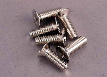 Screws M4x12mm Countersunk (6) in the group Brands / T / Traxxas / Hardware at Minicars Hobby Distribution AB (422548)