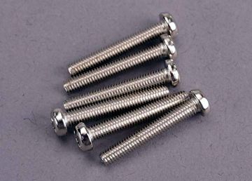 Screws M3x20mm Roundhead (6) in the group Brands / T / Traxxas / Hardware at Minicars Hobby Distribution AB (422566)