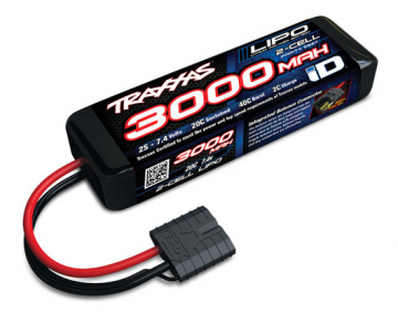 Li-Po Battery 2S 7.4v 3000mAh 20C iD-connector in the group Brands / T / Traxxas / Batteries Li-Po at Minicars Hobby Distribution AB (422827X)